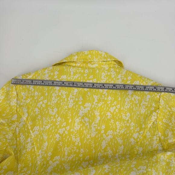 Cabi Yellow Printed Field Jacket Size Small New - Picture 14 of 16